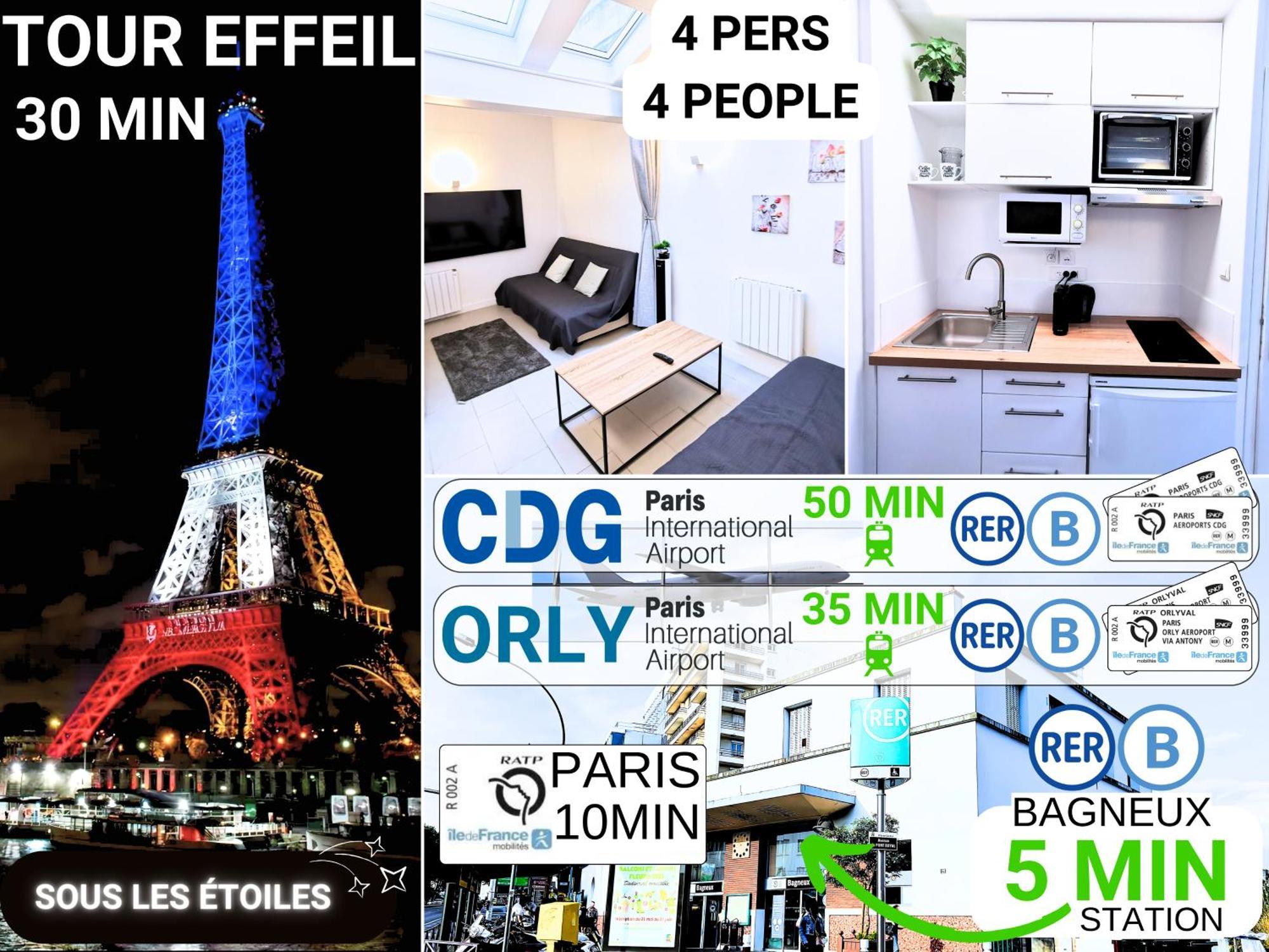 Bagneux Paris Rer B Confort Netflix กาช็อง ภายนอก รูปภาพ